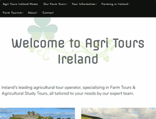 Tablet Screenshot of agritours.ie